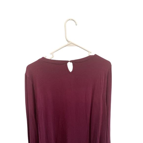 Boden Womens Top Size US 14 L XL Purple Sheer Overlay Shirt Business Casual Work - Picture 7 of 9